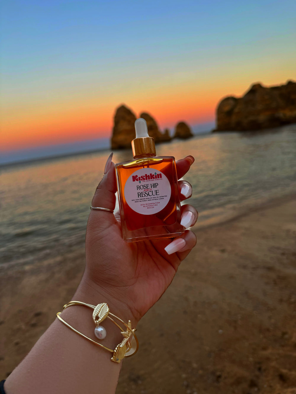 Cold Pressed Rosehip Seed Oil 50mL – Pure Organic Rose Hip Rescue Oil for Smooth & Nourished Skin