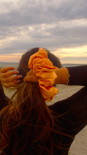 Premium Quality Silk Hair Scrunchies for Fine, Thin & Curly Hair