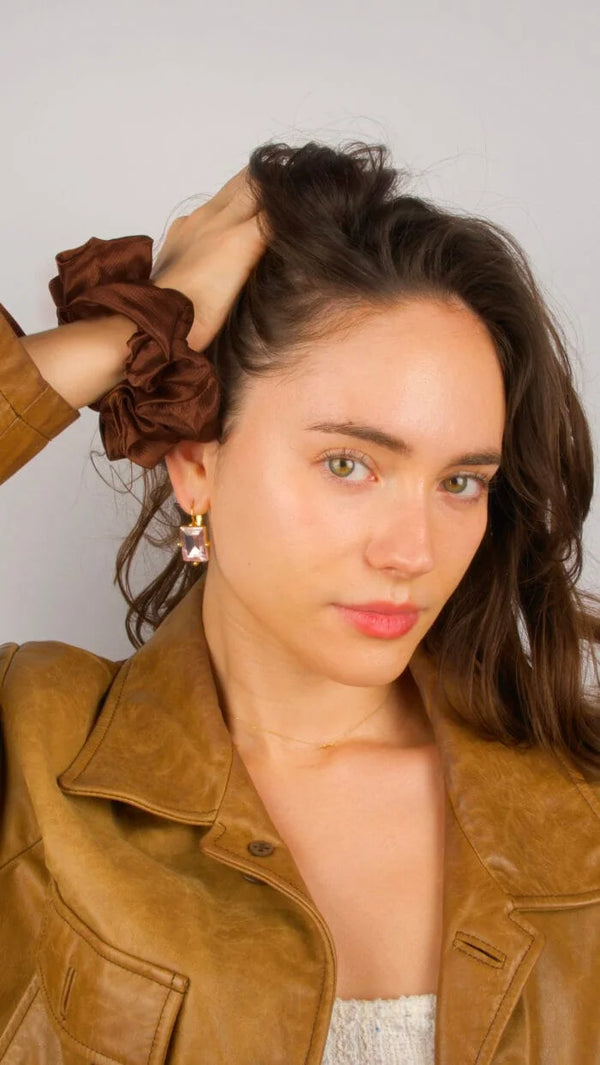 Premium Quality Silk Hair Scrunchies for Fine, Thin & Curly Hair