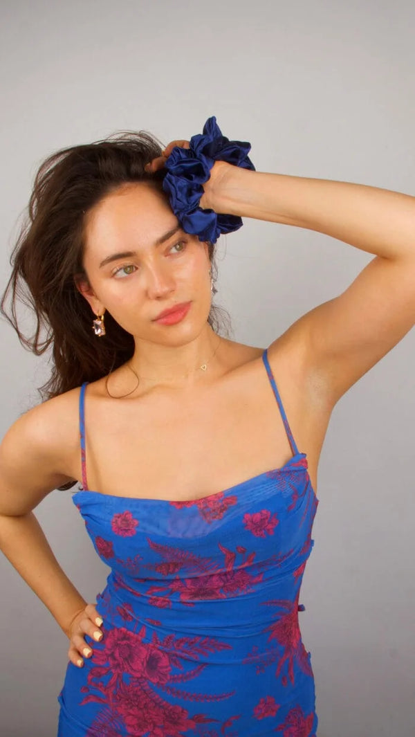 Premium Quality Silk Hair Scrunchies for Fine, Thin & Curly Hair