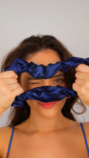 Premium Quality Silk Hair Scrunchies for Fine, Thin & Curly Hair