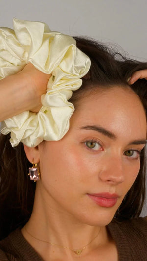 Premium Quality Silk Hair Scrunchies for Fine, Thin & Curly Hair